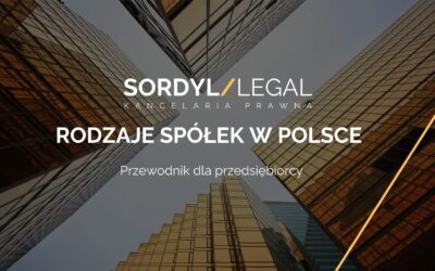 RODZAJE SPÓŁEK W POLSCE