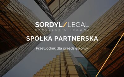 SPÓŁKA PARTNERSKA – PRZEWODNIK DLA PRZEDSIĘBIORCY