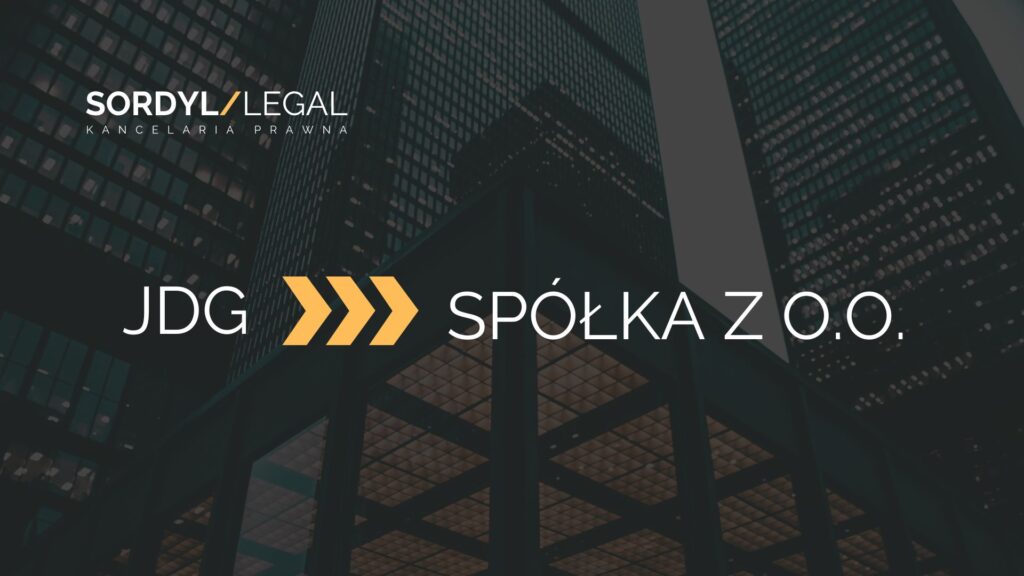 przekształcenie jdg w spółkę z o.o.
